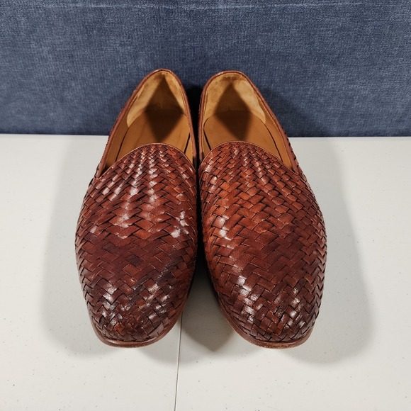Taft Men Monaco Brown Loafer Size 44 Dress Shoes - Picture 2 of 11